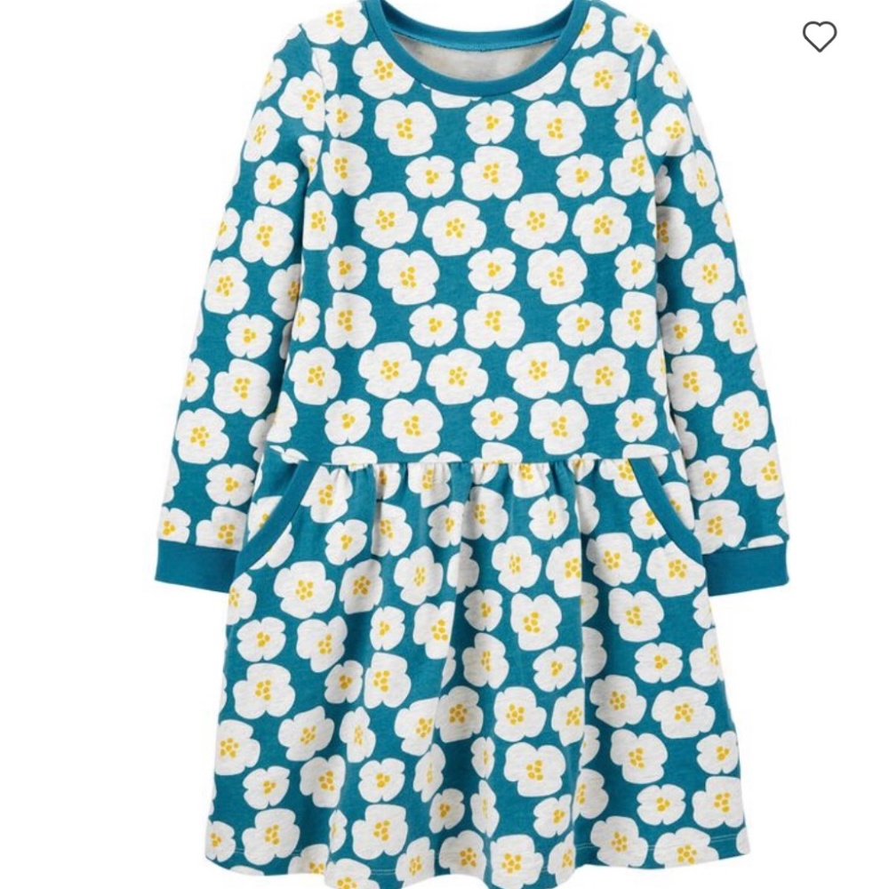 Kids long sleeve cotton dress